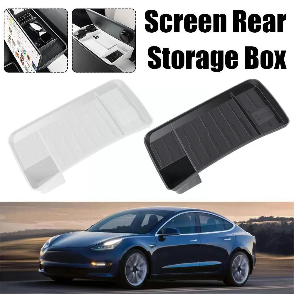 

Center Console Organizer Tray For Tesla Model 3/Y Center Screen Console Tray Organizer Hidden Storage Sunglass Car Tissue H W0E3