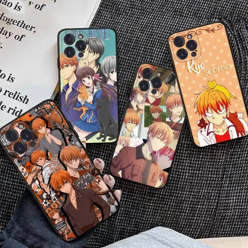 

Fruits Basket Kyo Sohma Phone Case For iPhone 13 Pro MAX 14 11 12 Mini X XS XR 6 7 8 Plus SE 2020 Soft TPU Cover