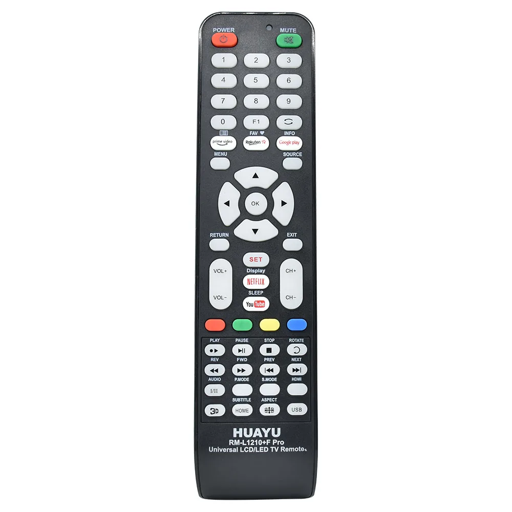 

New HUAYU RM-L1210+F Pro Universal TV Remote Control For LG SHARP SAMSUNG SONY Hisense Skyworth Haier Panasonic LCD LED Smart TV