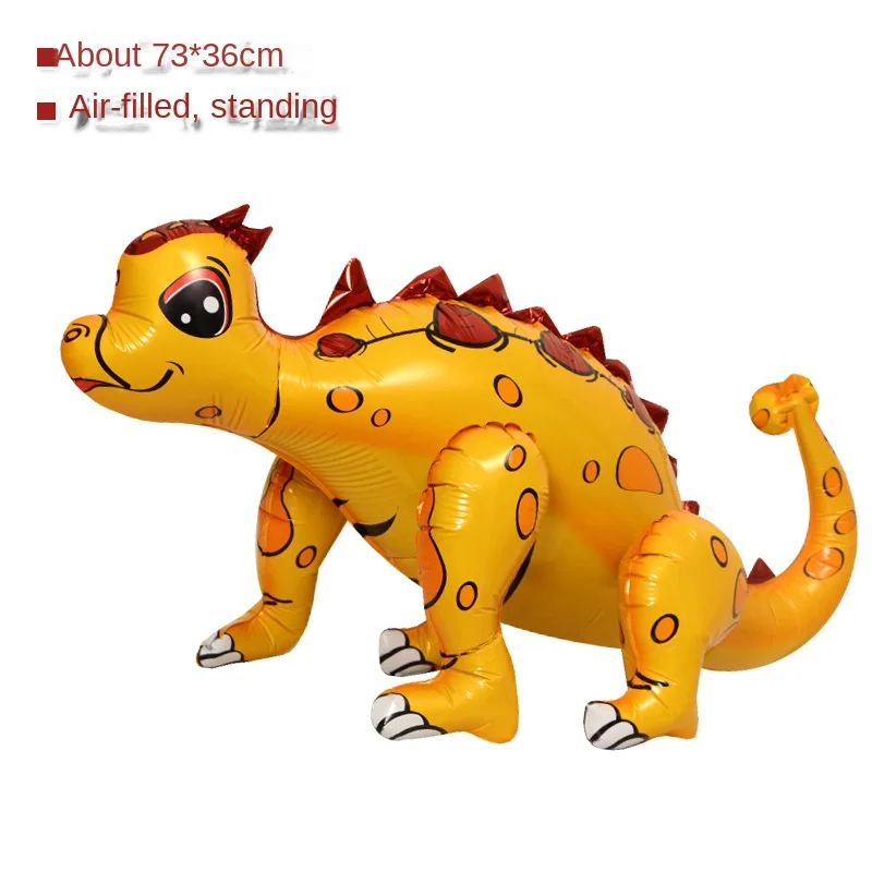 Jurassic Dinosaur 4D Three-dimensional Standing Shape Aluminum Film Balloon Children's Birthday Party Decoration