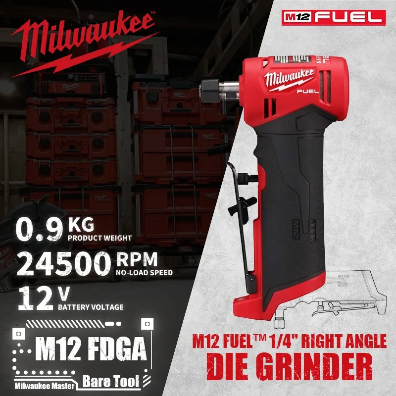 Milwaukee M12 FDGA/2485 топливо™Прямоугольный бесщеточный шлифовальный станок 1/4 дюйма 12 В