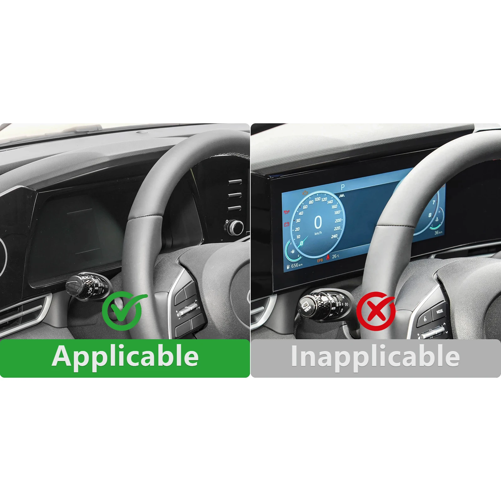 Фото Для Hyundai Elantra CN7 i30 Sedan CN7 N 2021-2026: Декоративная рамка приборной панели из углеродного волокна, наклейки для тюнинга интерьера №2