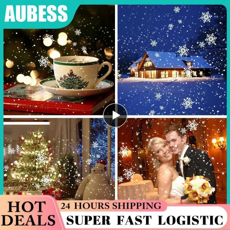

Christmas Snowfall Projector Lights Moving Snow Lights Indoor Outdoor For Christmas Halloween Party Home Garden Decoration