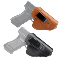 gun holster genuine leather tactical concealed carry pistol clip case for glock 17 19 21 22 23 26 43 sig sauer p226 p229
