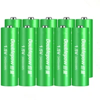 10pcslot new hot selling 1 5v 3400mwh aa rechargeable lithium battery microphone toy rechargeable lithium battery