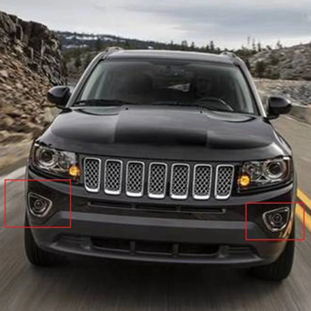1 пара для Jeep Compass 2014-2017 передняя левая и правая стороны противотуманная лампа