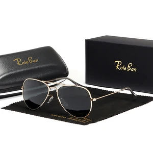 Aviation Brand Design Pilot Sunglasses Men and Women Vintage Mirror UV Fashion Classic Goggles For D
