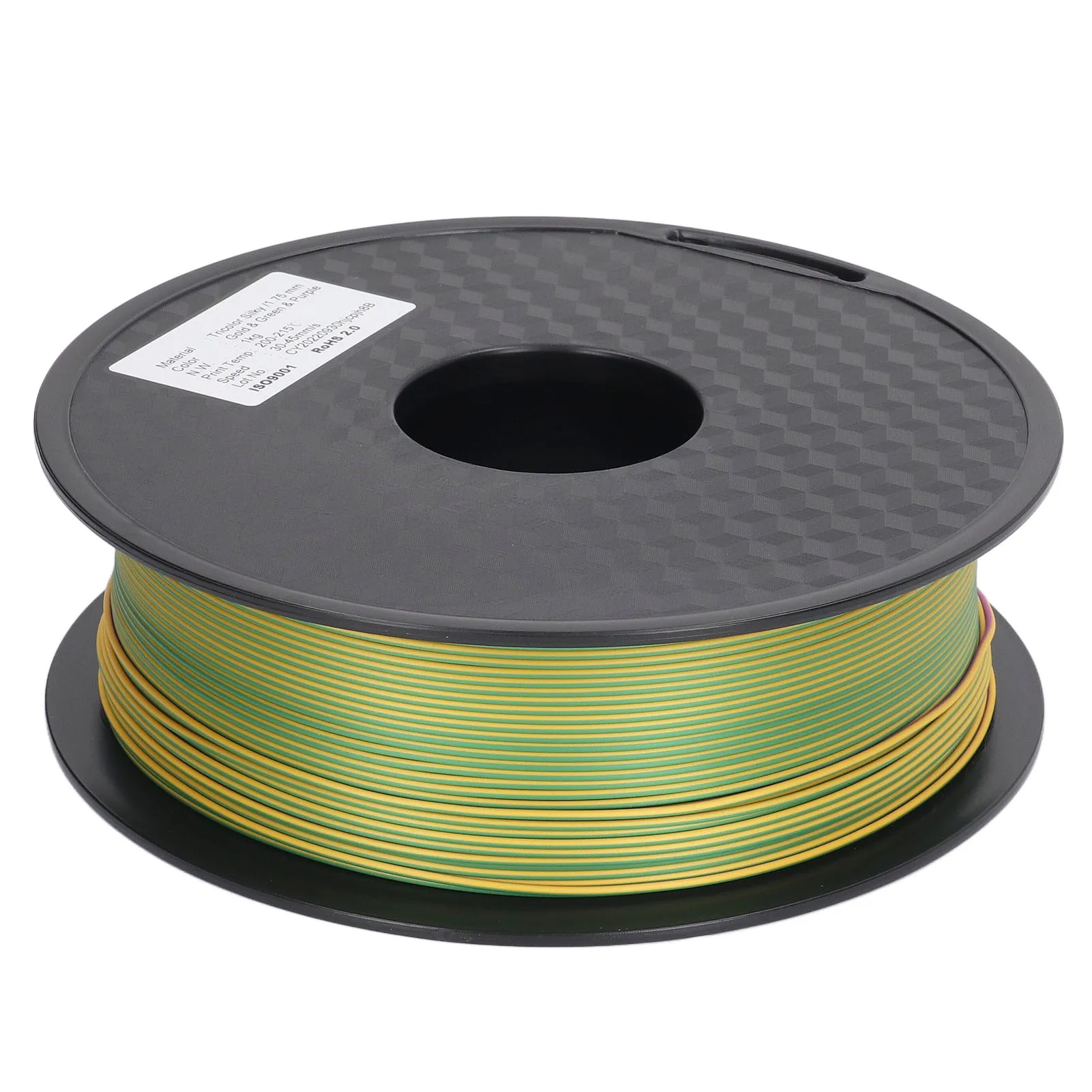 

3D Printer Filament Gold Green PLA 3 Color Non Clogging Eco Friendly Strong Toughness Filament 1.75mm for DIY