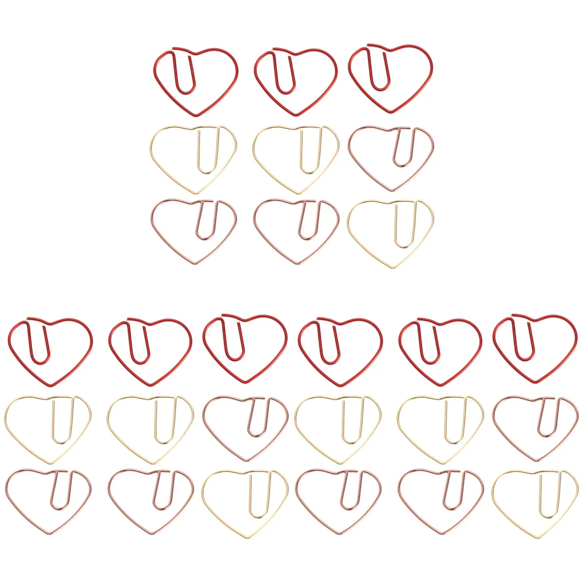 

150 Pcs Paperclip Heart Shape Paper Clasp Colored Paper Clips Paper Clip Holders Folder Binder Novelty Paper Clips Pin