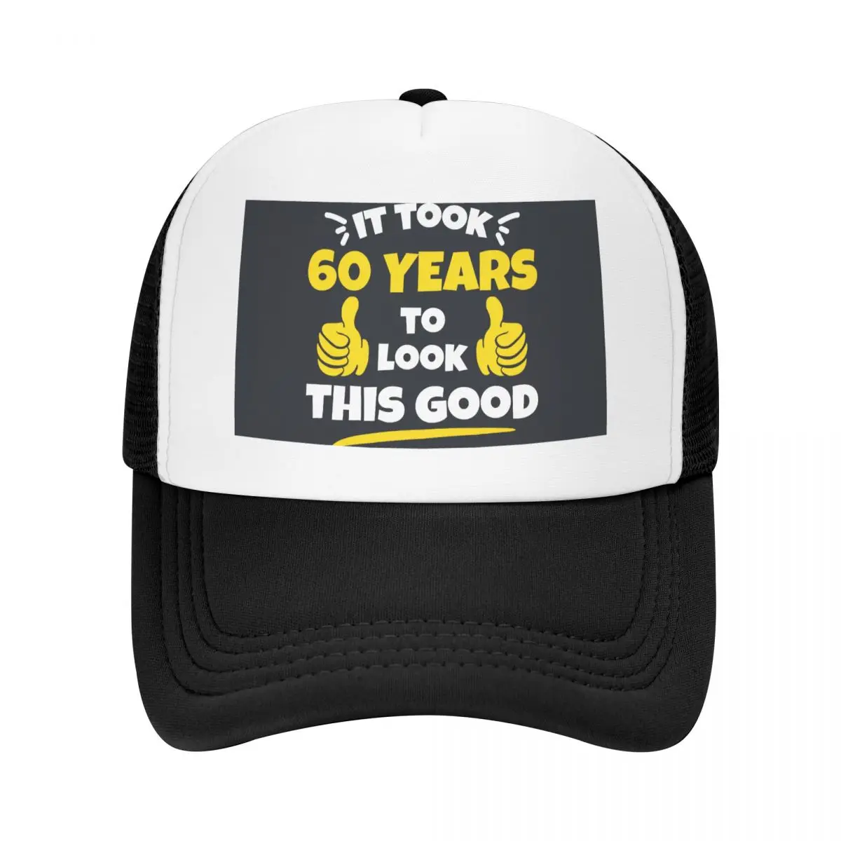 

It Took 60 Years To Look This Good Baseball Cap Summer Breathable Mesh Hat Sport Sun Protection Shield Men's Mesh Caps