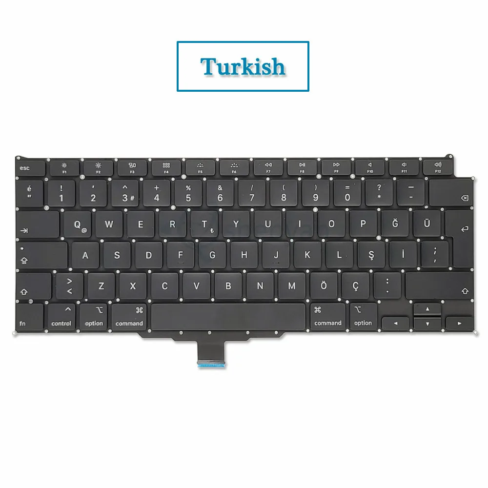 

Новая клавиатура A2179 для MacBook Air Retina, клавиатура для ЕС, Великобритании, США, английского, французского, испанского, немецкого, русского, арабского, турецкого цветов, 13 дюймов, A2179, 2020 лет