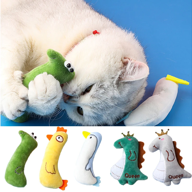 

Cute Plush Dog Cat Chewing Toys Teeth Grinding Catnip Toys Funny Interactive Cat Toy Kitten Claws Thumb Bite Pet Accessories