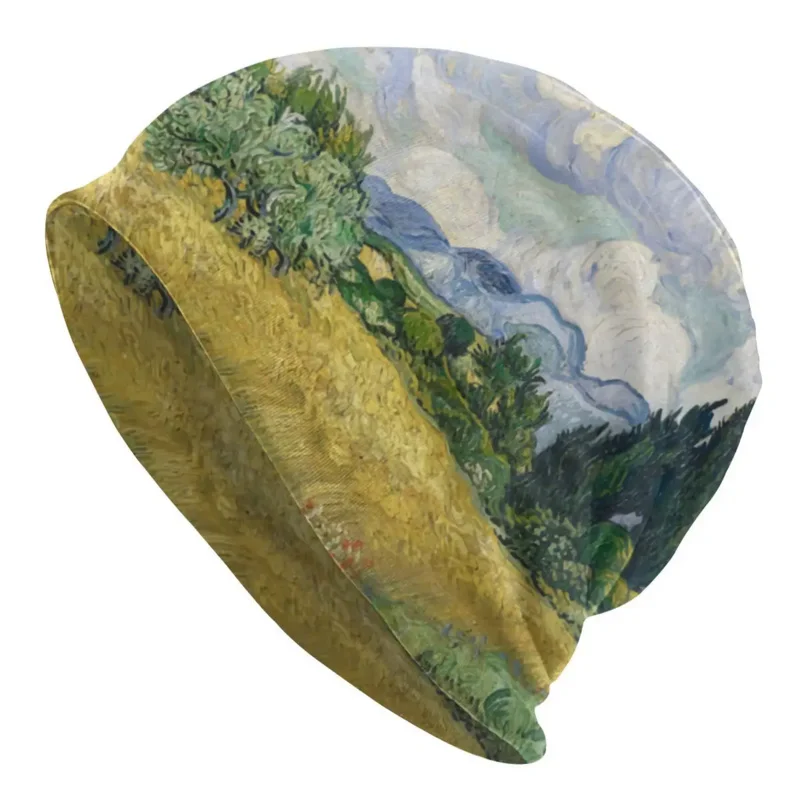 

Женская Вязаная Шапка-бини, с масляным рисунком