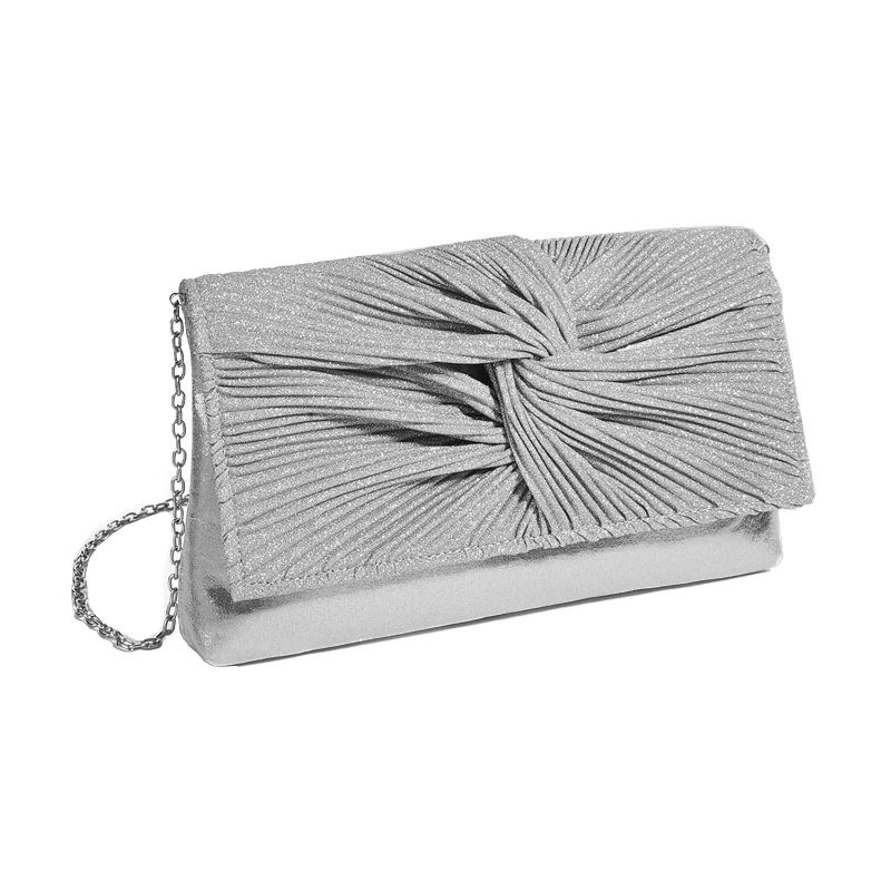 

Women Evening Bag Bow Flap Shoulder Crossbody Bags with Detachable Chain