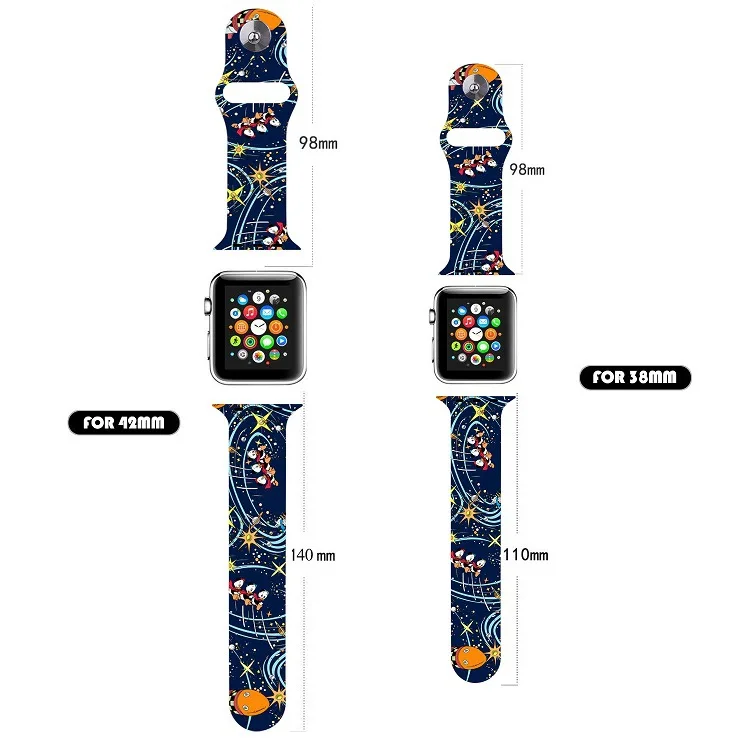 Браслет силиконовый для Apple Watch Band IWatch 2 3 4 5 6 7 38 мм 40 41