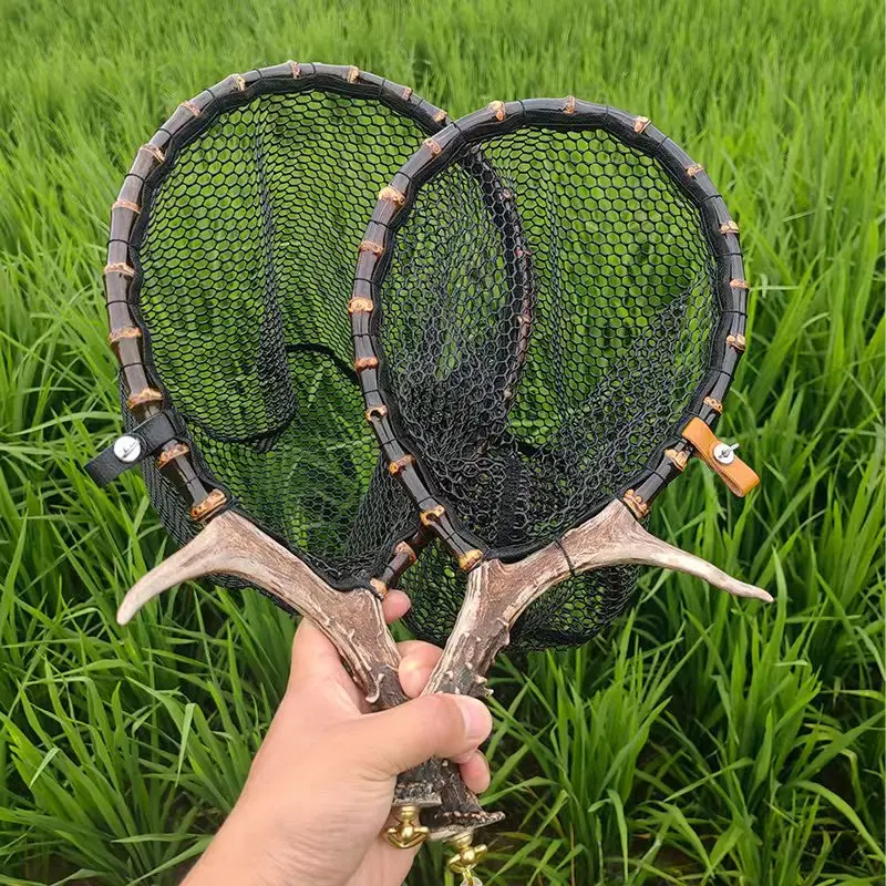 Ручная работа искусственная ручная сеть для ловли нахлыстом маленькая