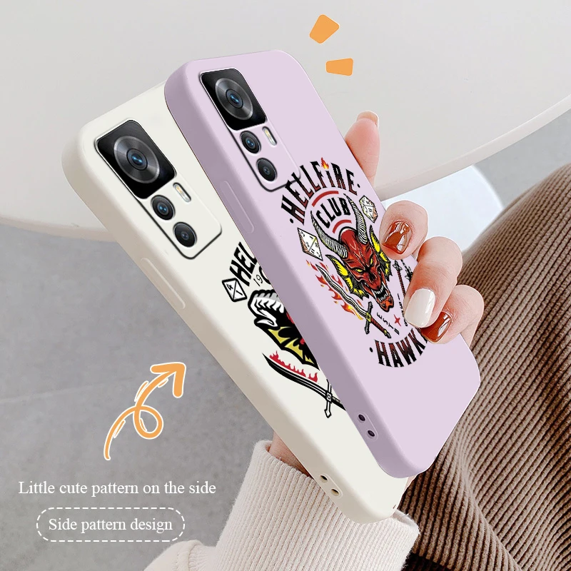 

Stranger Things Luxury Logo Phone Case For Xiaomi Redmi K50 K40 K40S Gaming K30 10C 10 10X 9A 9 9T 9C 9AT 8 8A 5G Liquid Rope