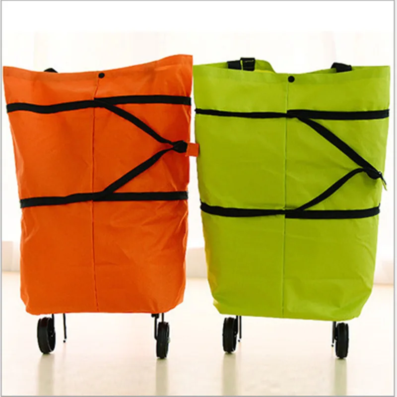 Новая модная складная сумка для покупок на колесах бытовая тележка буксировки