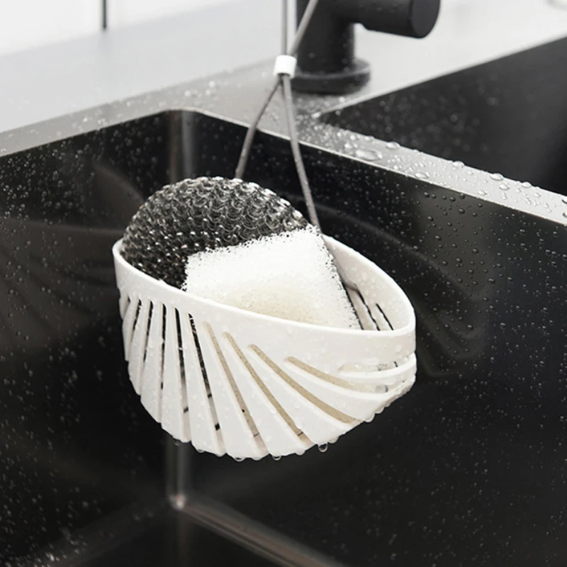 

Kitchen Dish Cloth Sponge Storage Bag Sink Holder Home Hanging Drain Bag Basket Bath Storage Rack Portable Soap Holder