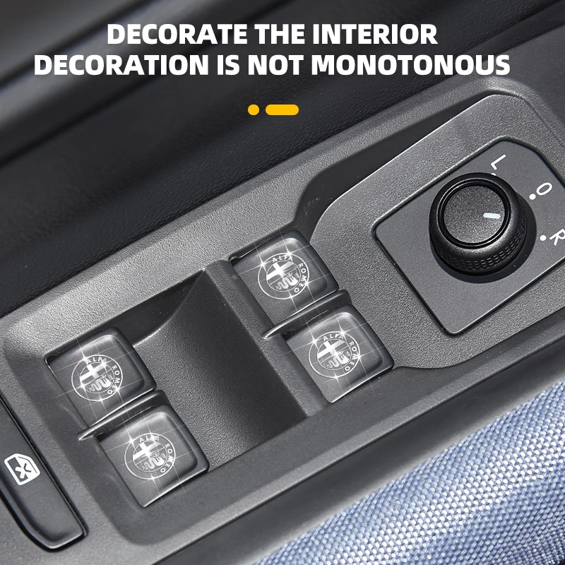 2/5/10 шт. 3D металлическая наклейка с эмблемой автомобиля декоративная внутренняя