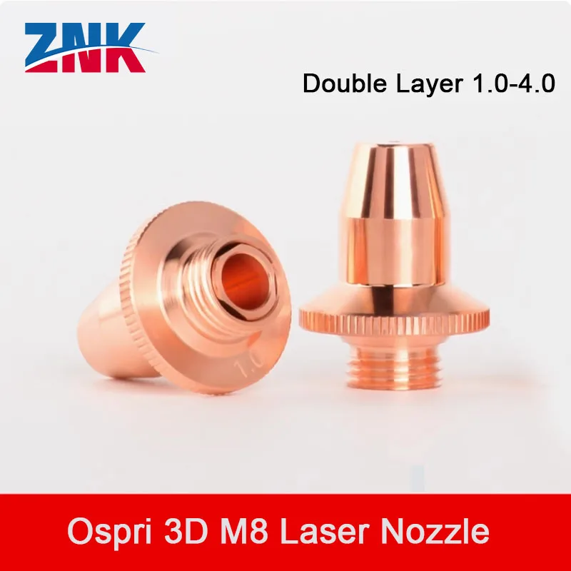 ZNK Ospri лазерная насадка для лазерной резки трубок 3D M8 Bullet медная одно/двухслойная 1