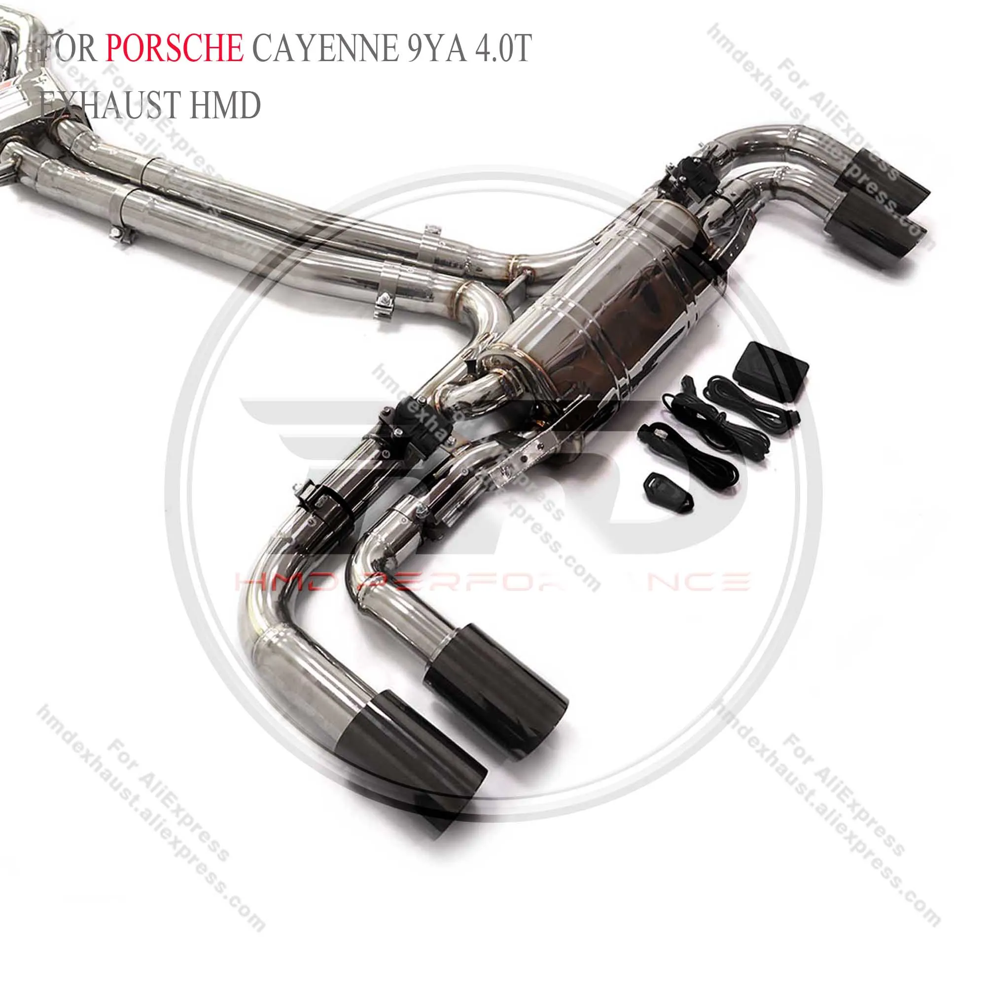 Выхлопная система HMD из нержавеющей стали Performance Catback для Porsche Cayenne 9YA 4.0T 2018+