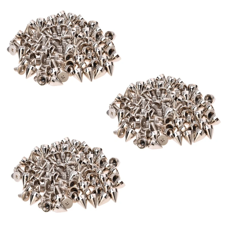 

150 шт. металлические конусные винтовые шипы шпилька кожаная ткань ремесло Сделай Сам готический панк спот