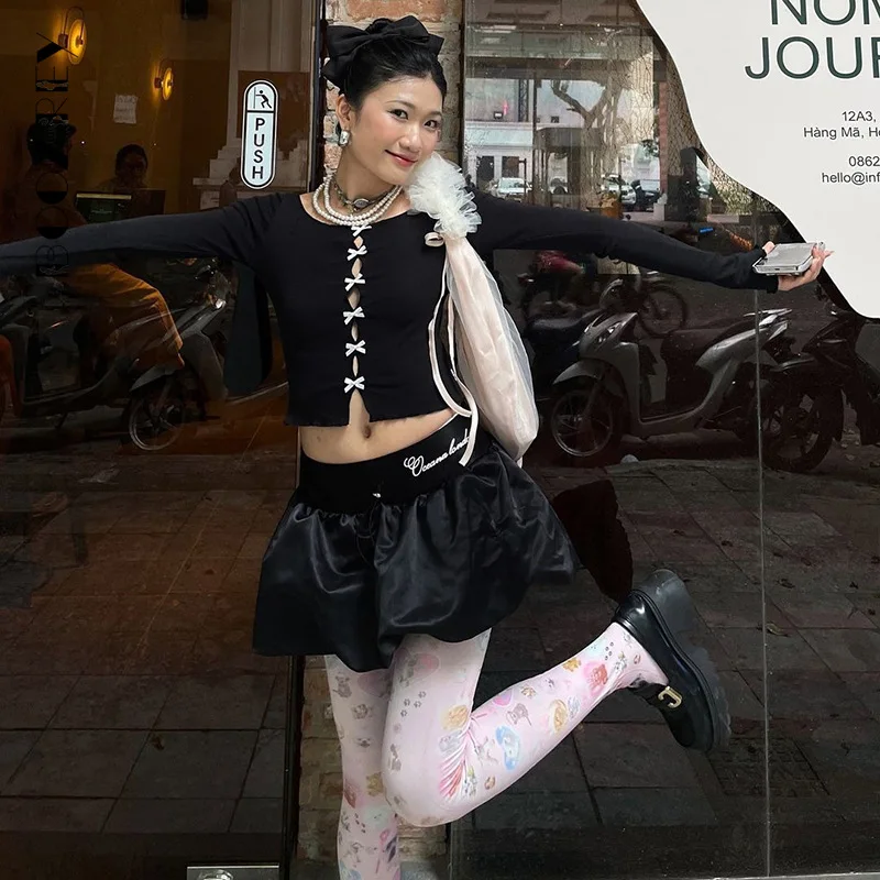 BoozRey Новинка осени 2024 дизайнерский топ с вырезом лодочкой и бантом однотонный