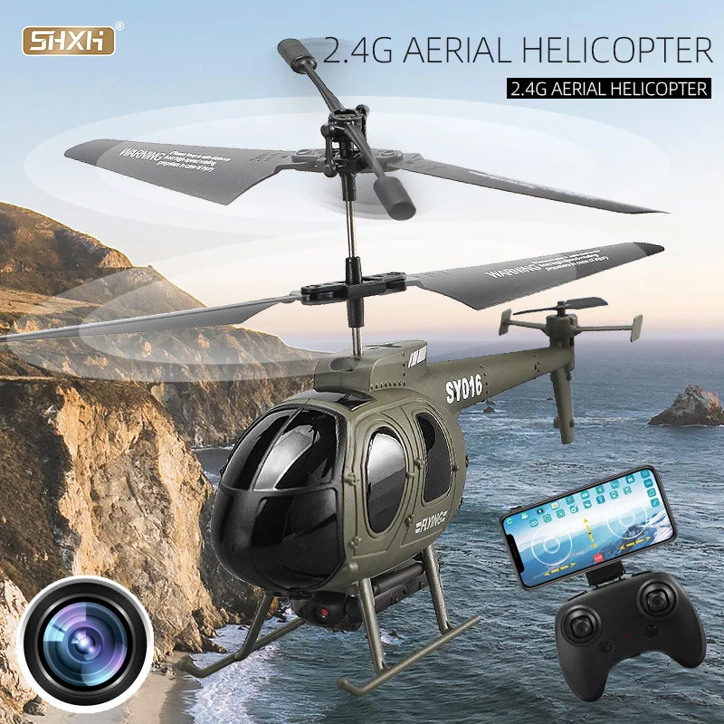 

RC Helicopter 2.4G Aircraft 6CH RC Plane With Led Light Anti-collision Durable Alloy Toys For Beginner Kids Boys
