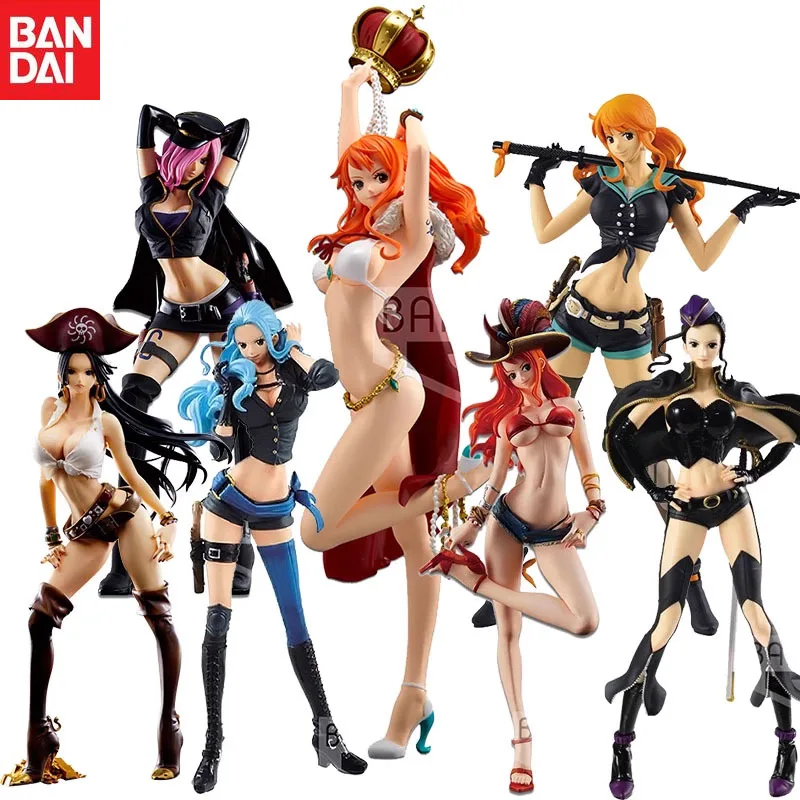 Фигурка Bandai оригинальная из аниме ONE PIECE FDS NAMI Nefertari D Vivi Boa Hancock Nico Robin Perona Vinsmoke Reiju