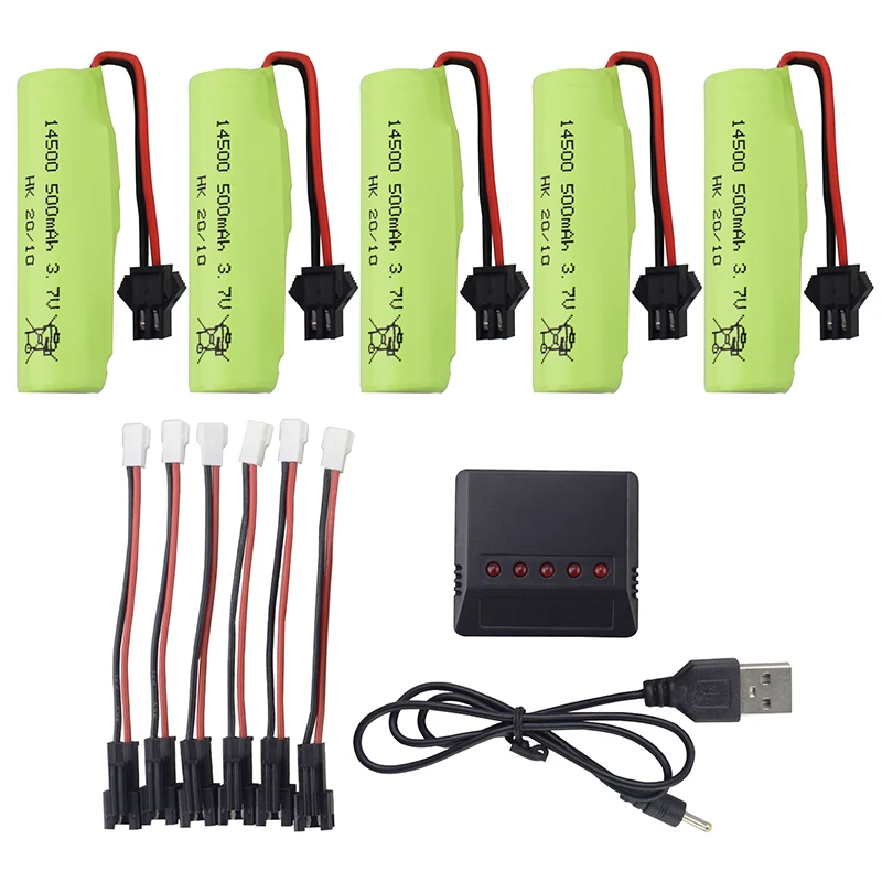 14500 3,7 в 500 мАч Зарядное устройство запасная часть для радиоуправляемого автомобиля грузовика DE35 DE38 DE40 DE50 Rotot лодка сменный аксессуар