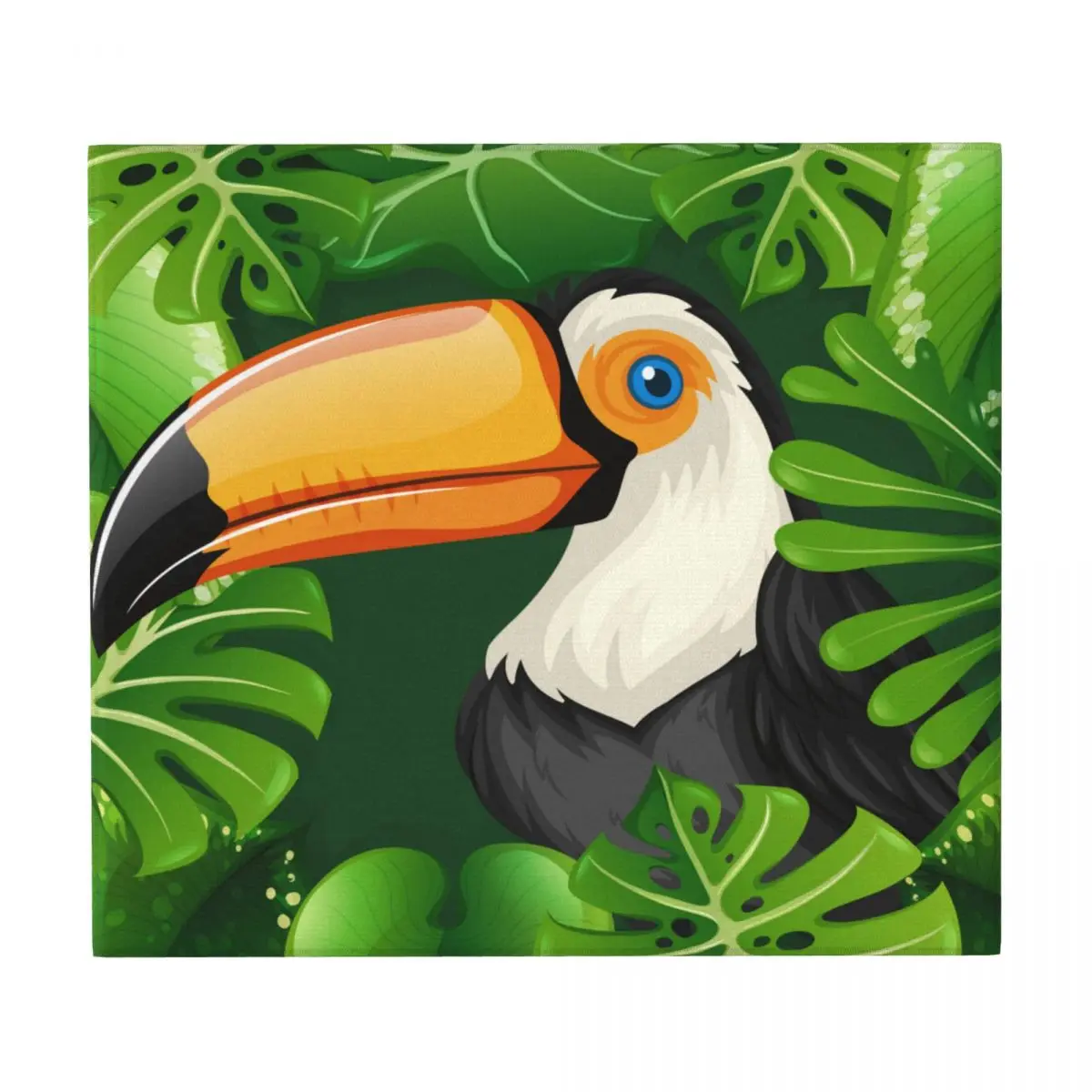 

Drying Mat Wild Toucan Forest Heat Insulation Holder Dish Cup Draining Pad Kitchenware