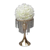 golden iron candlestick wedding artificial mandala flower decoration frame