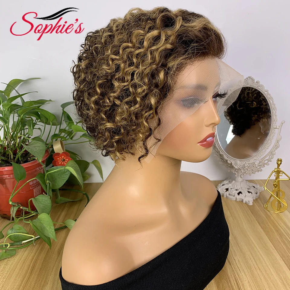 Парик из человеческих волос с фронтальной сеткой Sophies 13*4 парик P4/27 цветов