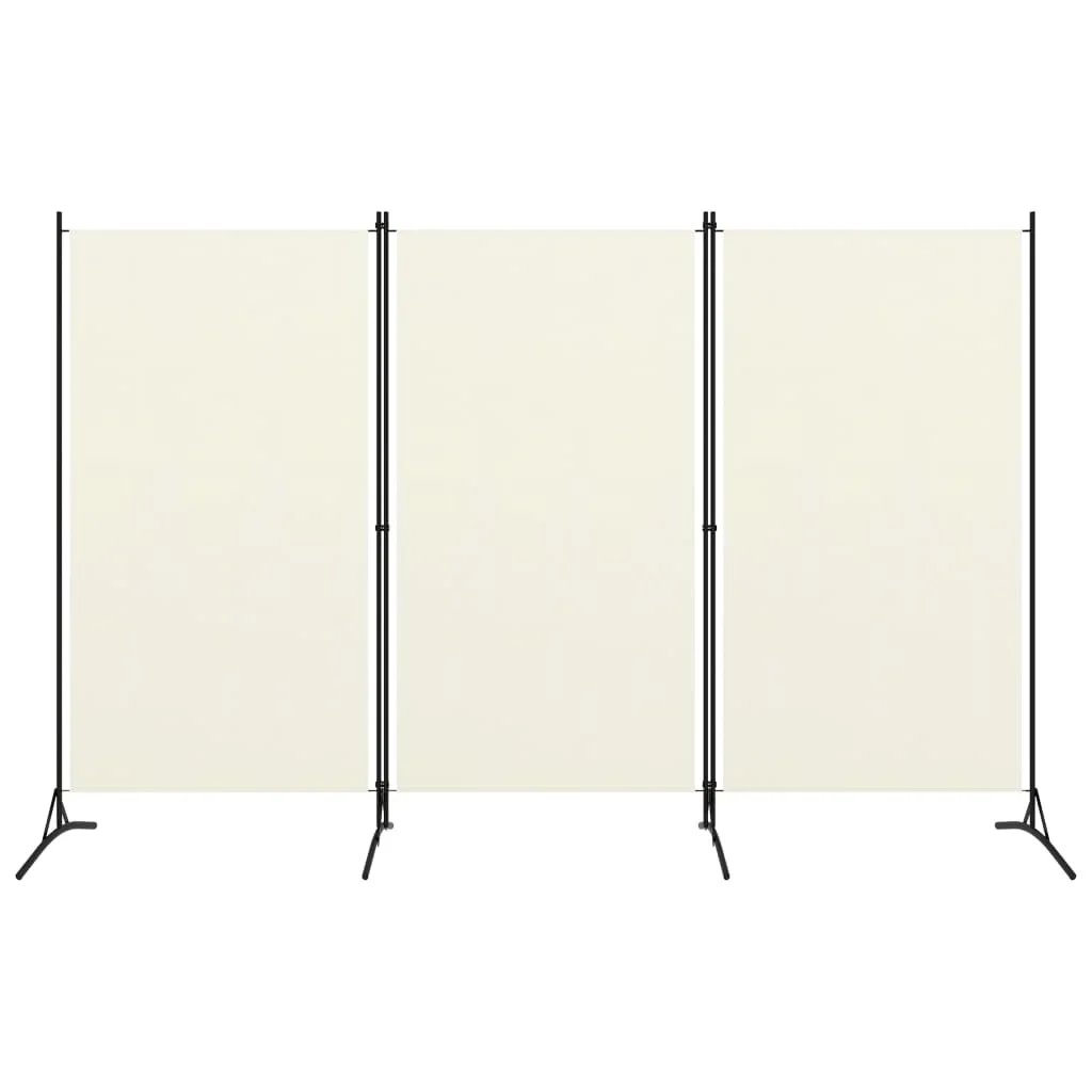 

3-Panel Room Divider Cream White 102.4"x70.9"
