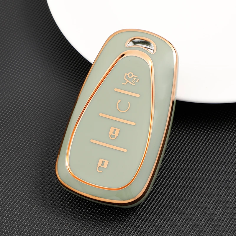 

Soft TPU Car Key Case Cover For Chevrolet Chevy spark Camaro Cruze Volt Bolt Trax Malibu Ring Auto Accessories Shell