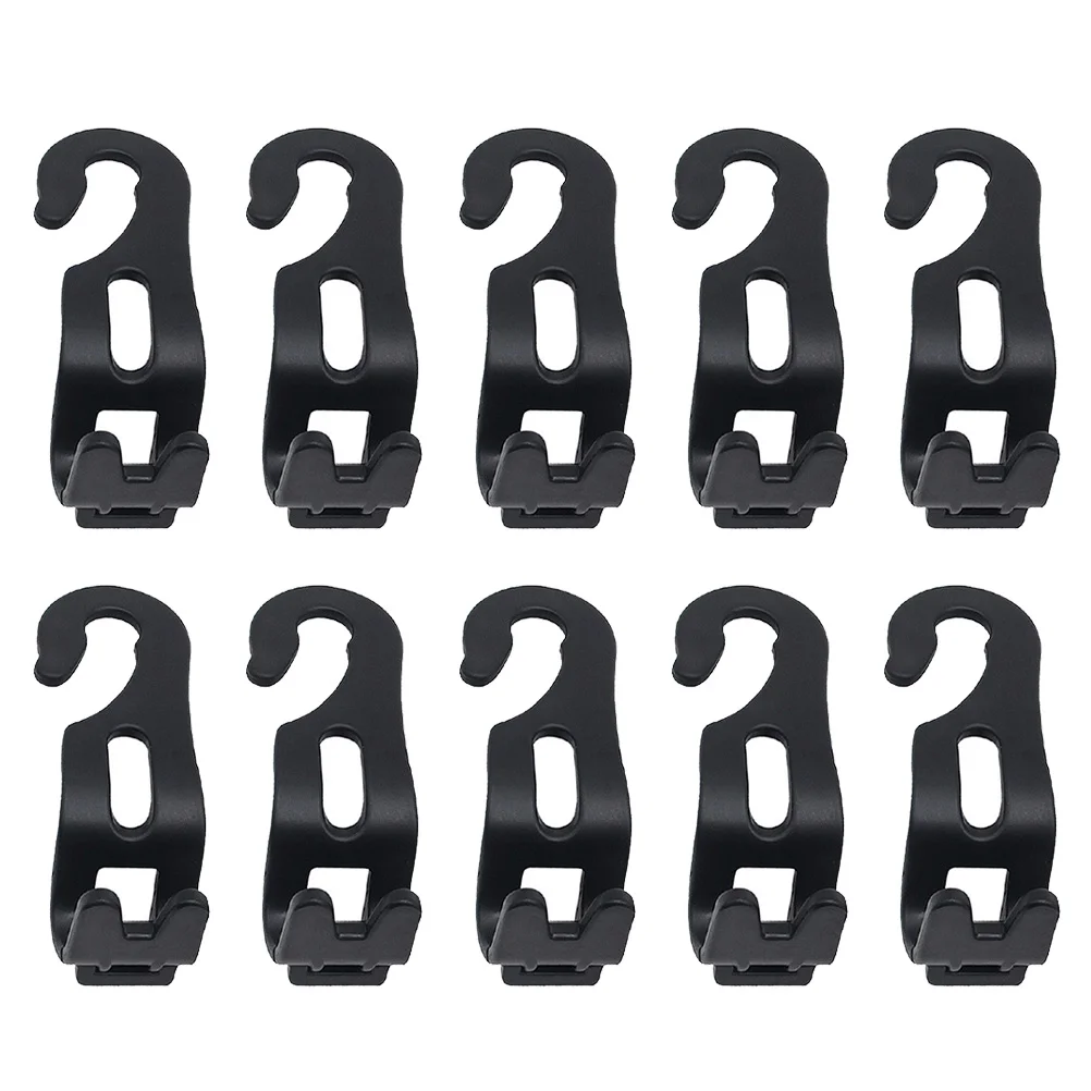 

10 Pcs Holder Carss Car Hook Seat Hanging Hooks Coat 11X4.5CM Backseat Plastic Pp Organizer Headrest Hangers