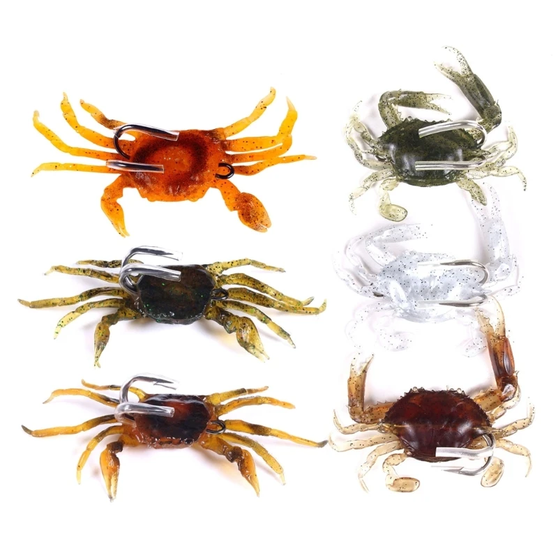 

Crab Lures Artificial Bait-3D Simulation Crab Baits Sea Fishing Hook Tackle Tool