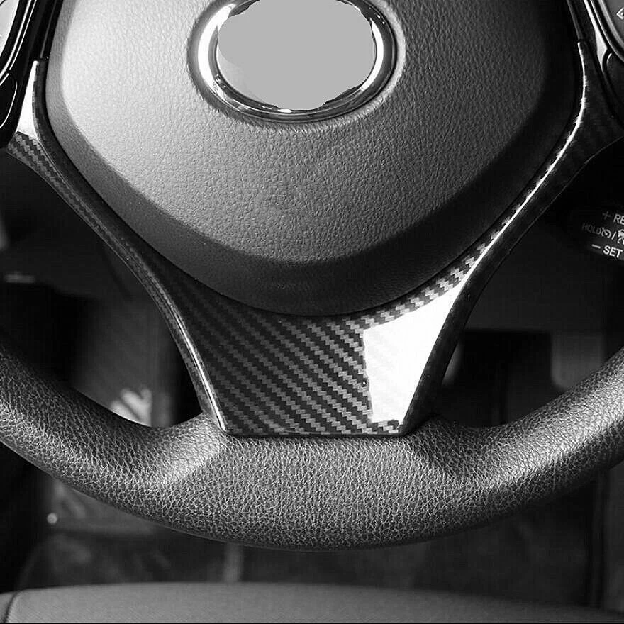 Узор из углеродного волокна ABS для Toyota CHR C-HR 2016-2018 Кнопка на рулевом колесе