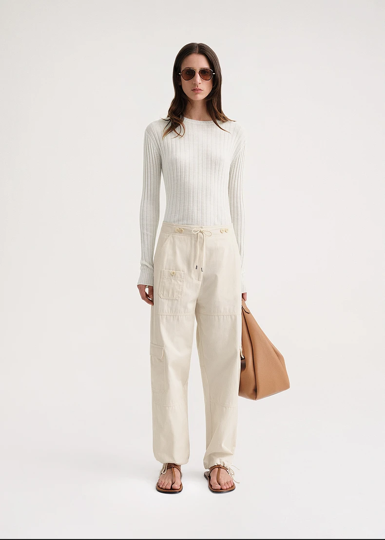 

Women's Pants Pocket Solid Color Loose Casual Trouser