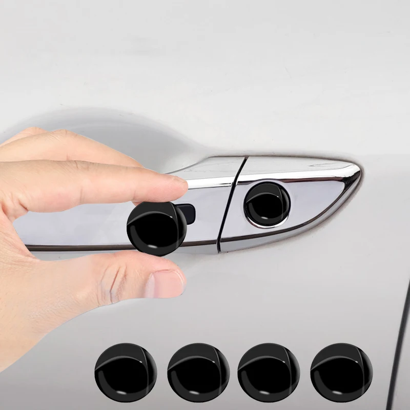 

4Pcs Car Lock Keyhole Stickers Auto Styling Protection Accessories For Ford Escape Kuga Mondeo Ecosport Fiesta Focus 2 3 MK1 MK2