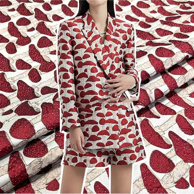 Европейский и американский элегантный трехмерный окрашенный в пряже