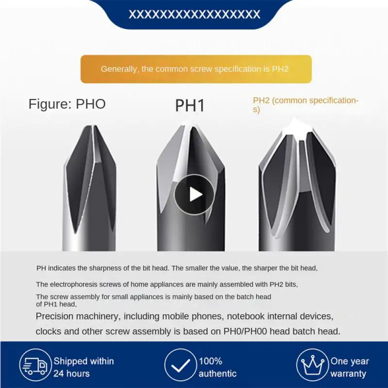 

Hex Shank Slotted Phillips Screw Driver Long Screwdriver Bit Set Creative 6.35 Series Universal Electric Screwdriver Bit Durable