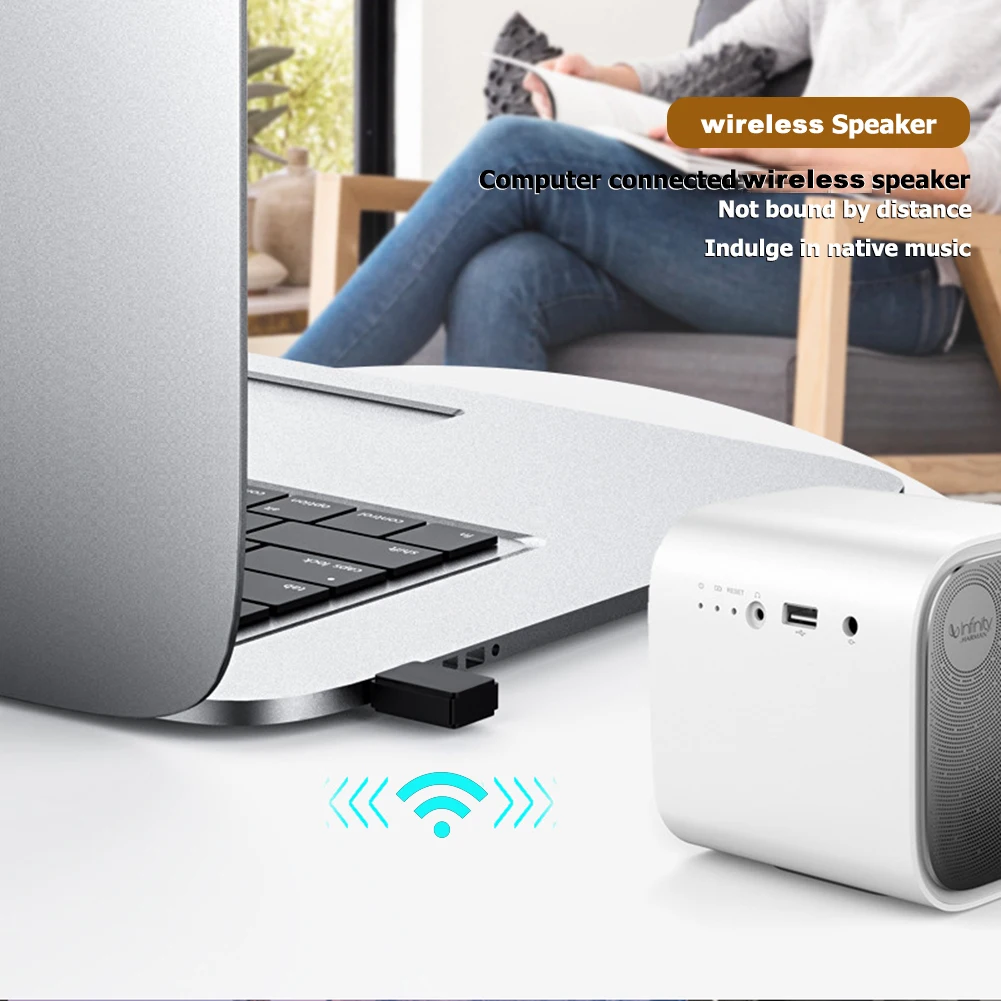 

Разъем аудиочастоты USB, беспроводной Bluetooth-совместимый аудиопередатчик 5,0 для ПК с Windows и Linux