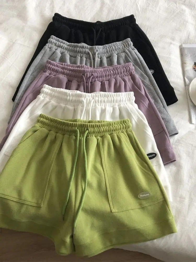 

Gym Shorts Skin-friendly High-waist Sports Shorts Women's Loose Korean Version Casual Wild Wide-leg Hot Pants Summer 2022 New