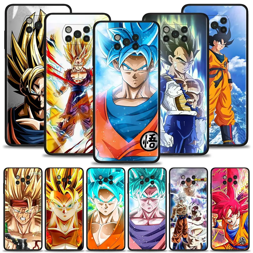 

DRAGON BALL Z DBZ Goku Phone Case for Xiaomi POCO X3 NFC M3 Pro F1 Note 10 MI 11T 9T 10 10T Lite Funda Silicone Soft Cover