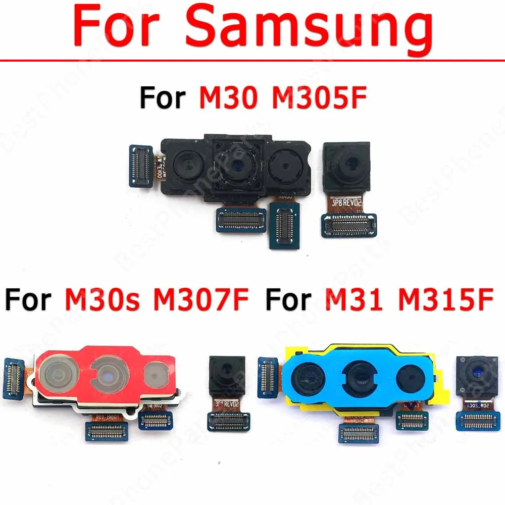 Оригинальная фронтальная и задняя камера для Samsung Galaxy M30, M30s, M31, M305, M307, M315, фронтальная камера для селфи, модуль запасных частей