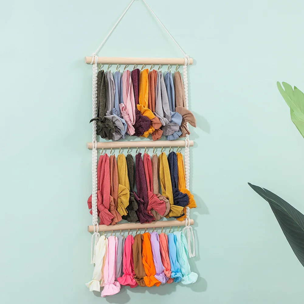 Headband Holder Hair Bows Organizer for Girls Baby Headbands Hair Accessories Organizer Storage Wall Hanging Decoration