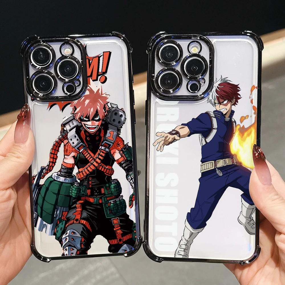 Фото Чехол для телефона My Hero Academia для Xiaomi Mi 15 14 13 Ultra Poco X7 X6 X5 X3 F5 F4 Pro 5G, прозрачный мягкий чехол с защитой от падения №1