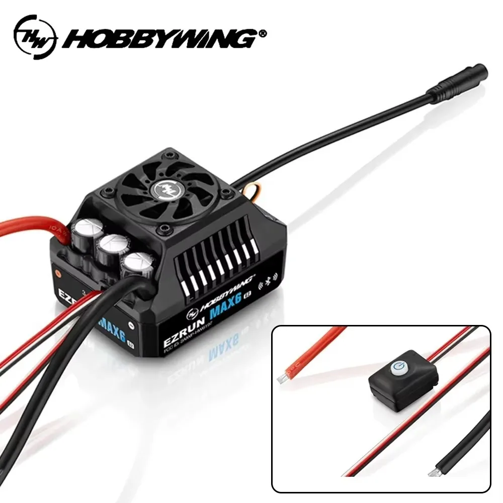 Фото DroMaSsHobbywing EZRUN MAX6 G2 200A ESC 4990SD 1650KV 5690SD 1250KV мотор для радиоуправляемых грузовиков масштаба 1/5, 1/6, 1/7. №3